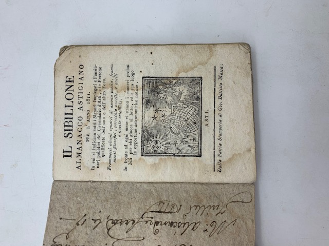 Il Sibillone. Almanacco astigiano per l'anno 1811 in cui si indicano tutti i Signori impiegati e Funzionari Pubblici